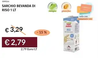 Prezzemolo e Vitale Sarchio bevanda di riso offerta