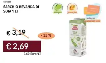 Prezzemolo e Vitale Sarchio bevanda di soia offerta