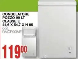 Mondo Brico COMFEE Congelatore pozzo 99 lt classe e offerta