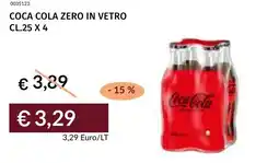 Prezzemolo e Vitale Coca cola zero in vetro offerta