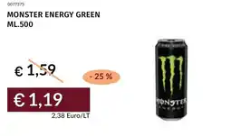 Prezzemolo e Vitale Monster energy green offerta