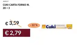 Prezzemolo e Vitale Cuki carta forno m. 20+3 offerta