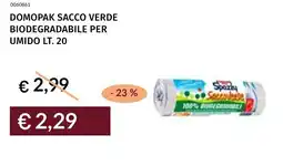 Prezzemolo e Vitale Domopak sacco verde biodegradabile per umido offerta
