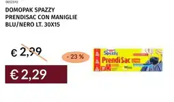 Prezzemolo e Vitale Domopak spazzy prendisac con maniglie blu/nero offerta