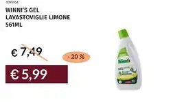 Prezzemolo e Vitale Winni's gel lavastoviglie limone offerta