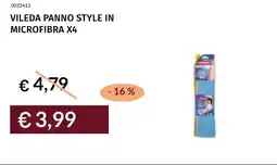 Prezzemolo e Vitale Vileda panno style in microfibra x4 offerta