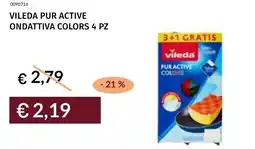Prezzemolo e Vitale Vileda pur active ondattiva colors 4 pz offerta