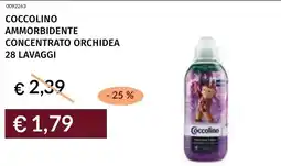 Prezzemolo e Vitale Coccolino ammorbidente concentrato orchidea 28 lavaggi offerta