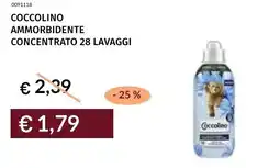 Prezzemolo e Vitale Coccolino ammorbidente concentrato 28 lavaggi offerta