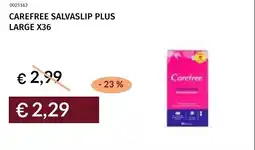 Prezzemolo e Vitale Carefree salvaslip plus large x36 offerta