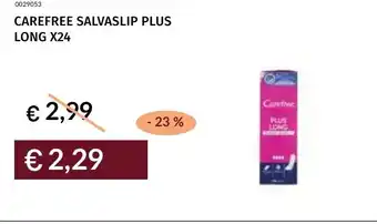 Prezzemolo e Vitale Carefree salvaslip plus long x24 offerta