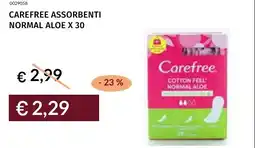 Prezzemolo e Vitale Carefree assorbenti normal aloe x 30 offerta