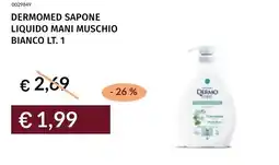 Prezzemolo e Vitale Dermomed sapone liquido mani muschio bianco offerta