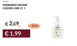 Prezzemolo e Vitale Dermomed sapone liquido lime offerta