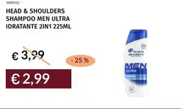 Prezzemolo e Vitale Head & shoulders shampoo men ultra idratante 2in1 offerta