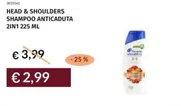 Prezzemolo e Vitale Head & shoulders shampoo anticaduta 2in1 offerta