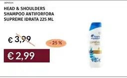 Prezzemolo e Vitale Head & shoulders shampoo antiforfora supreme idrata offerta