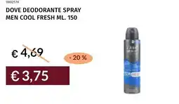 Prezzemolo e Vitale Dove deodorante spray men cool fresh offerta