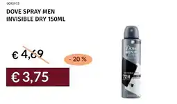Prezzemolo e Vitale Dove spray men invisible dry offerta