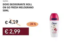 Prezzemolo e Vitale Dove deodorante roll on go fresh melograno offerta