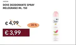 Prezzemolo e Vitale Dove deodorante spray melograno offerta