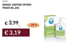 Prezzemolo e Vitale Infasil sapone intimo fresh offerta