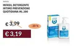 Prezzemolo e Vitale Infasil detergente intimo prevenzione quotidiana offerta
