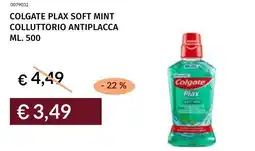 Prezzemolo e Vitale Colgate plax soft mint colluttorio antiplacca offerta
