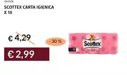 Prezzemolo e Vitale Scottex carta igienica x 10 offerta