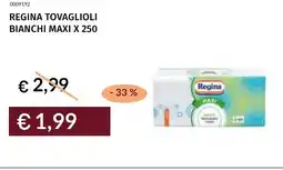 Prezzemolo e Vitale Regina tovaglioli bianchi maxi x 250 offerta
