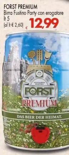 Despar FORST PREMIUM Birra Fustino Party con erogatore offerta