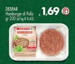Despar DESPAR Hamburger di Pollo offerta