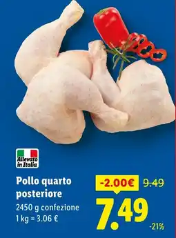 Lidl Pollo quarto posteriore offerta
