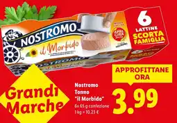 Lidl Nostromo Tonno "il Morbido" offerta