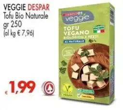 Despar VEGGIE DESPAR Tofu Bio Naturale offerta