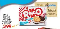 Despar RINGO - BAIOCCHI - GOCCIOLE Biscotto Gelato offerta