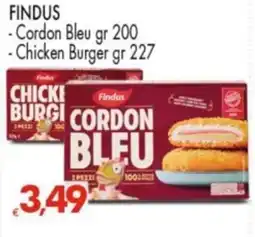Despar FINDUS -Cordon Bleu -Chicken Burger offerta