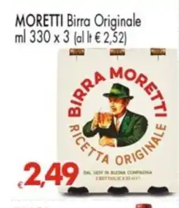 Despar MORETTI Birra Originale offerta