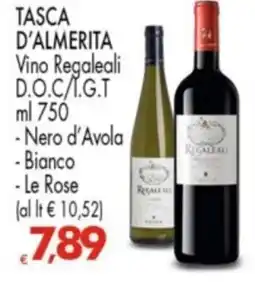 Despar TASCA D'ALMERITA Vino Regaleali D.O.C/I.G.T offerta