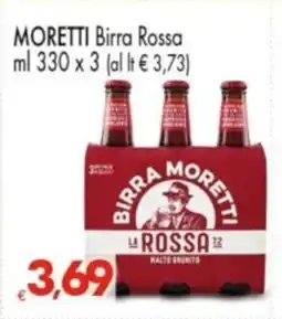 Despar MORETTI Birra Rossa offerta