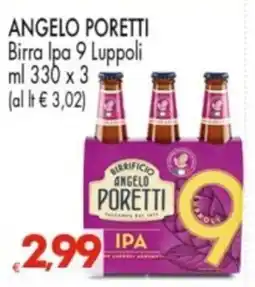 Despar ANGELO PORETTI Birra Ipa 9 Luppoli offerta