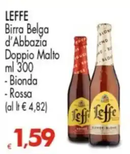 Despar LEFFE Birra Belga d'Abbazia Doppio Malto offerta