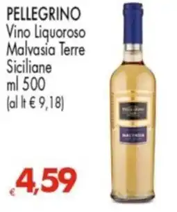 Despar PELLEGRINO Vino Liquoroso Malvasia Terre Siciliane offerta