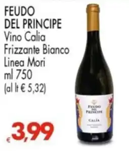 Despar FEUDO DEL PRINCIPE Vino Calia Frizzante Bianco Linea Mori offerta