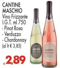 Despar CANTINE MASCHIO Vino Frizzante I.G.T. offerta