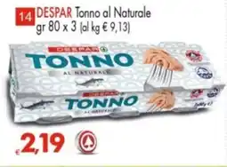 Despar DESPAR Tonno al Naturale offerta