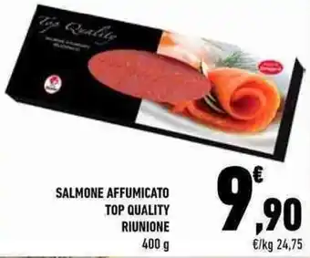Conad Riunione Salmone Affumicato Top Quality 400g offerta