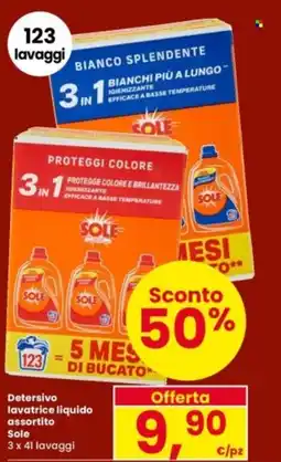Interspar Detersivo lavatrice liquido assortito Sole offerta
