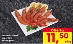 Interspar Gamberi interi argentini decongelati offerta