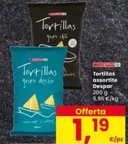 Interspar Tortillas assortite Despar offerta